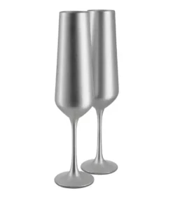 Peill+Putzler Sektkelch 200 ml, 2er Set Las Vegas | silberfarben Sektkelch 200 ml