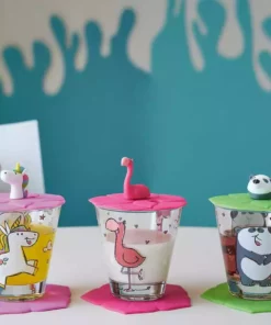 LEONARDO Kinder Trink - Set 9-tlg. Flamingo /Einhorn / Panda Bambini | Flamingo / Einhorn / Panda -Angebote Gläser & Karaffen Store 10541052 3 202102182236