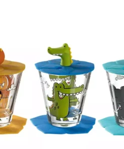 LEONARDO Kinder Trink - Set 9-tlg. Löwe / Krokodil / Elefant Bambini -Angebote Gläser & Karaffen Store 10541053 1 202102182236