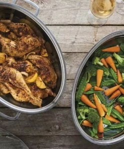 Meisterkoch Bräter mit Glasdeckel, 3-teilig FOCUS